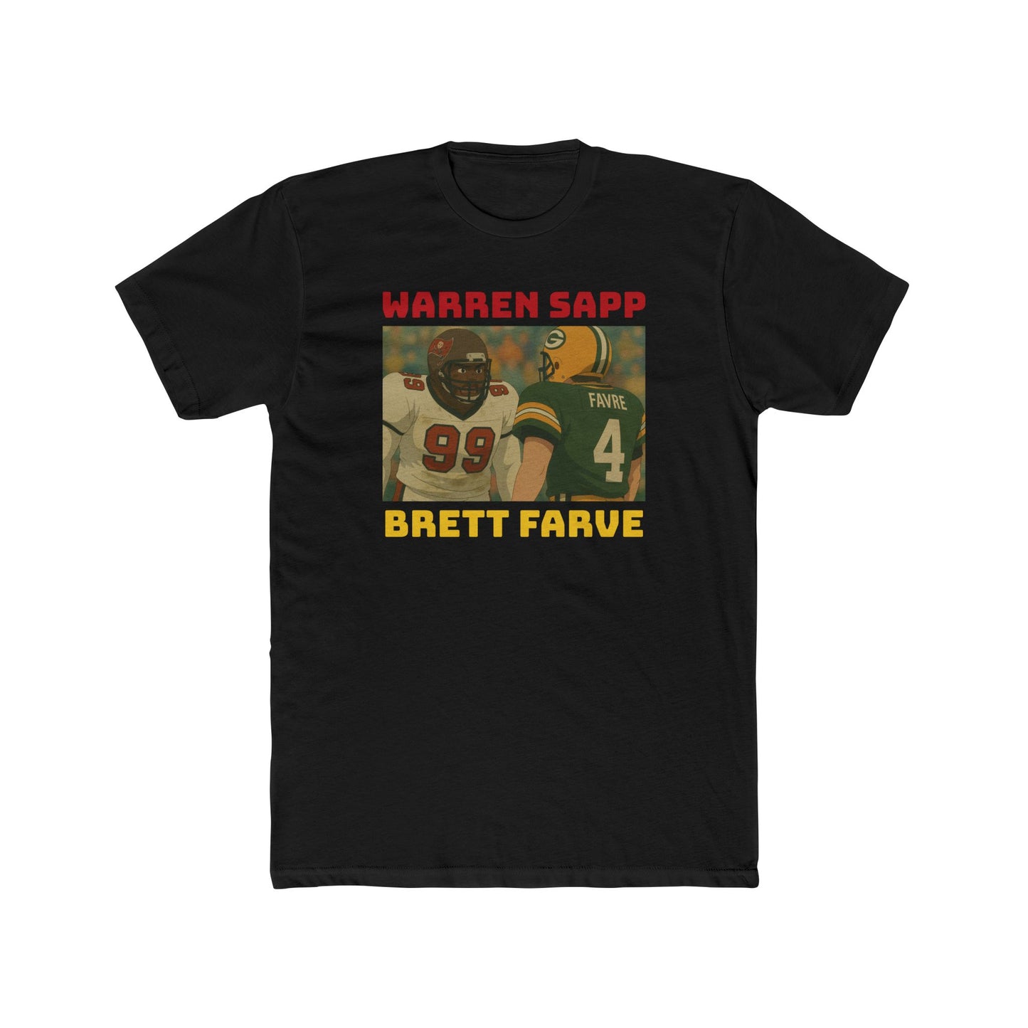 Anime Football 'Warren Sapp X Brett Farve' Rivals Cotton Crew Tee