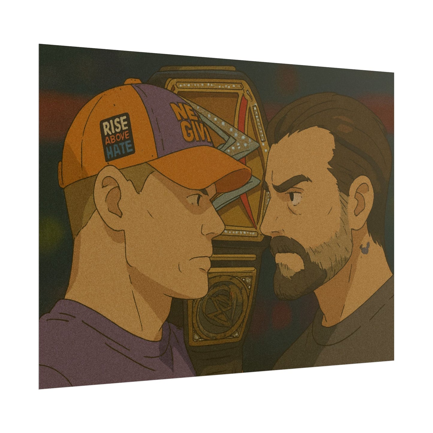 Loco Fits Anime Wrestling 'Cena vs Punk' Poster