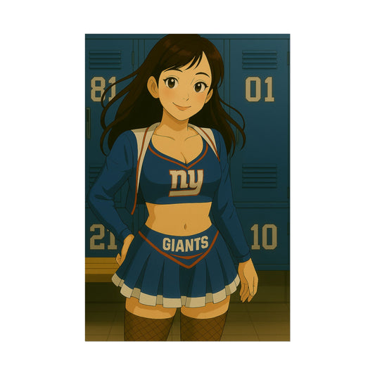 Loco Fits Anime Girls 'Giants Cheerleader 1' Poster