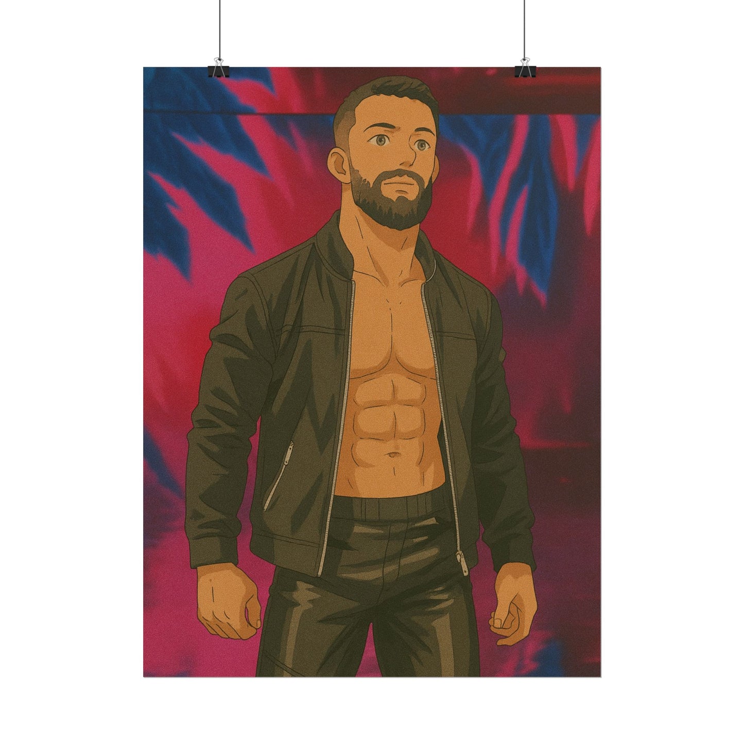 Loco Fits Anime Wrestling 'Leader of this Club' Poster