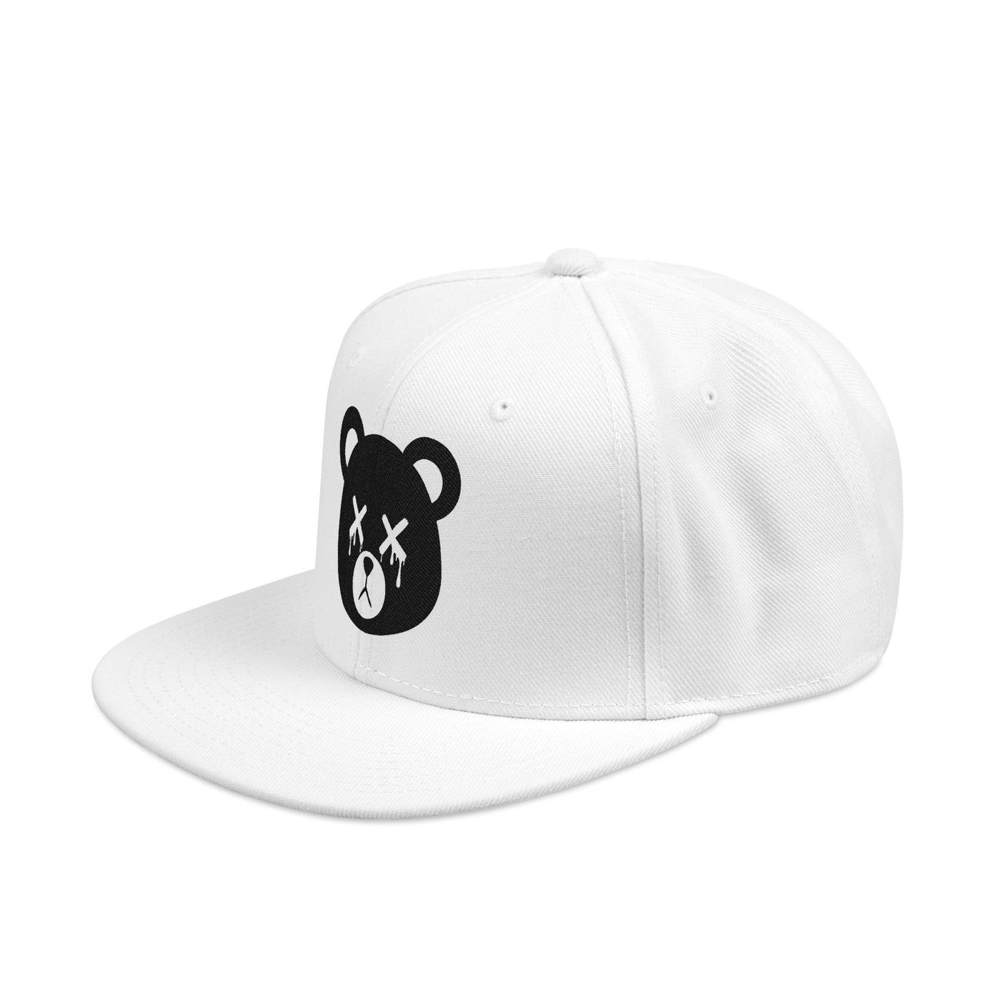 "Wicked Way" Base Dead Bear Head Black Logo Snapback Hat (Multi Color Options)