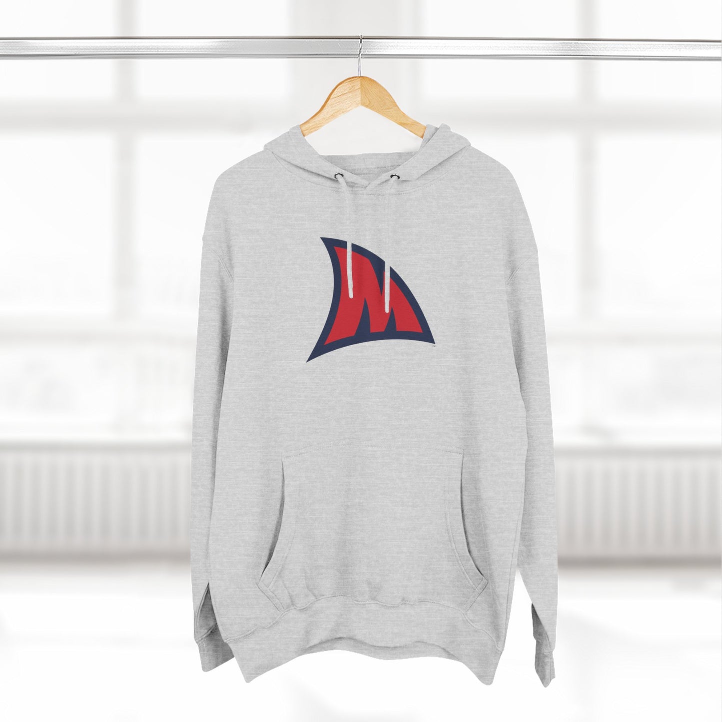 'Ole Miss Landshark M' Three-Panel Fleece Hoodie