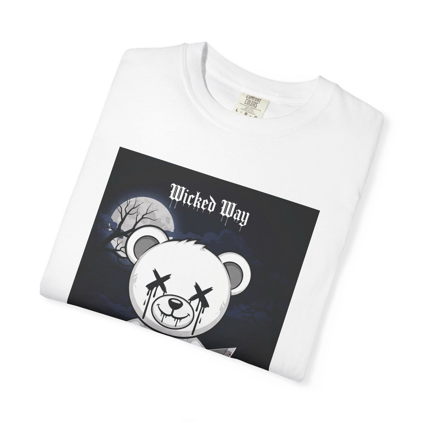 Limited Edition "Wicked Way" Machete 'Midnight' Block Teddy Graphic T-Shirt