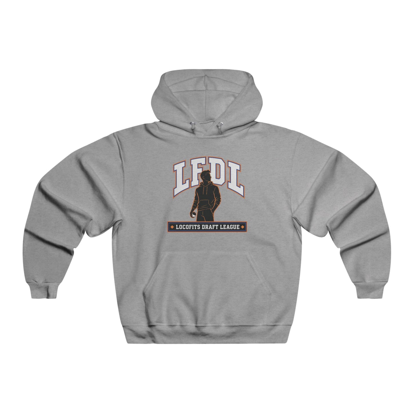 LocoFits Draft League LFDL Portrait Silhouette AMST Men's NUBLEND® Hooded Sweatshirt
