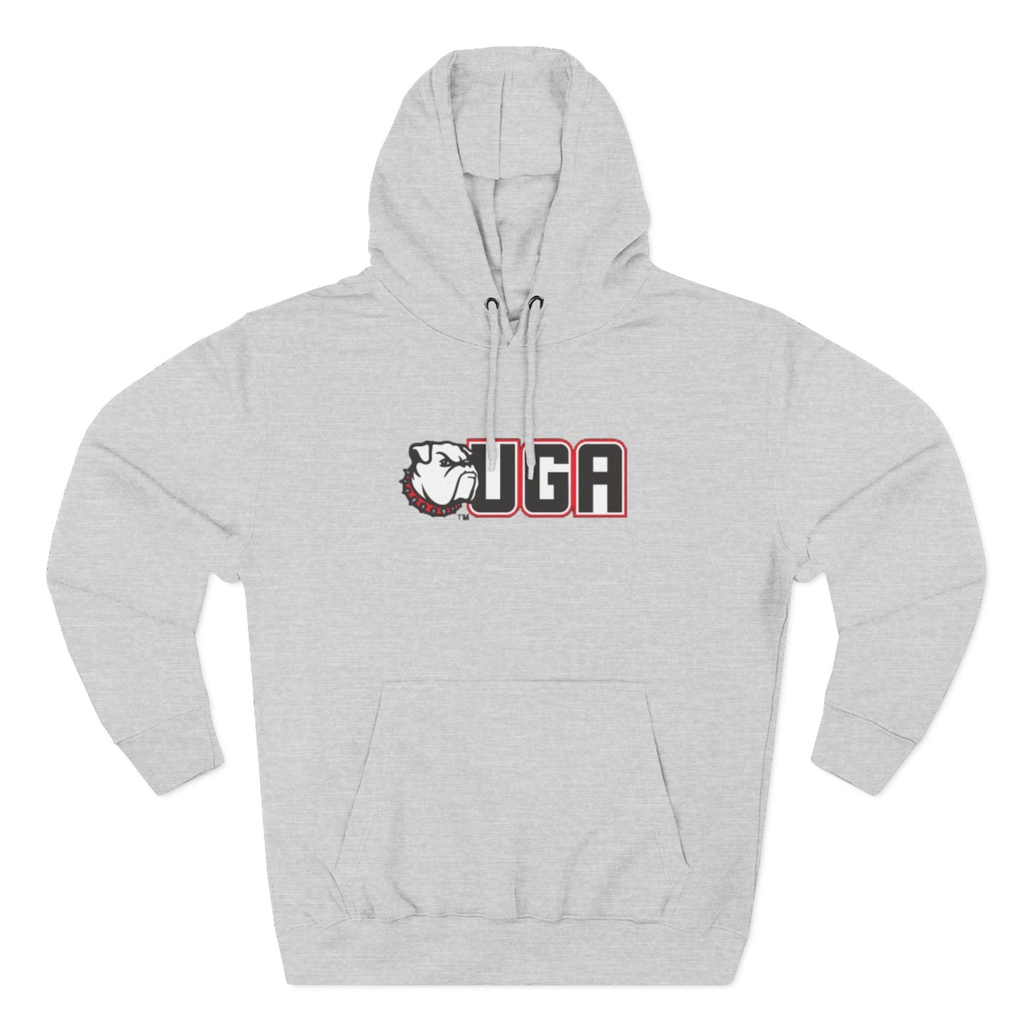 'UGA' Three-Panel Fleece Hoodie