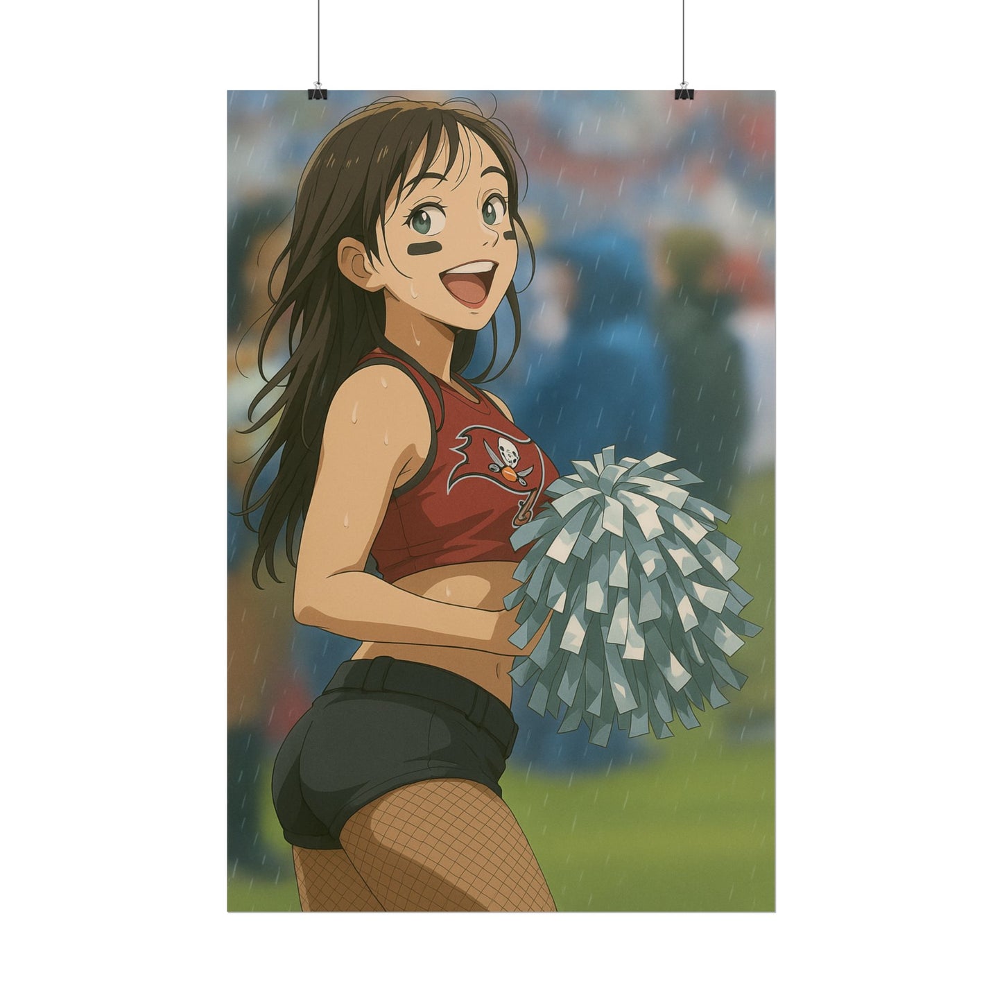 Loco Fits Anime Girls 'Buccaneers Cheerleader On-Field 3' Poster