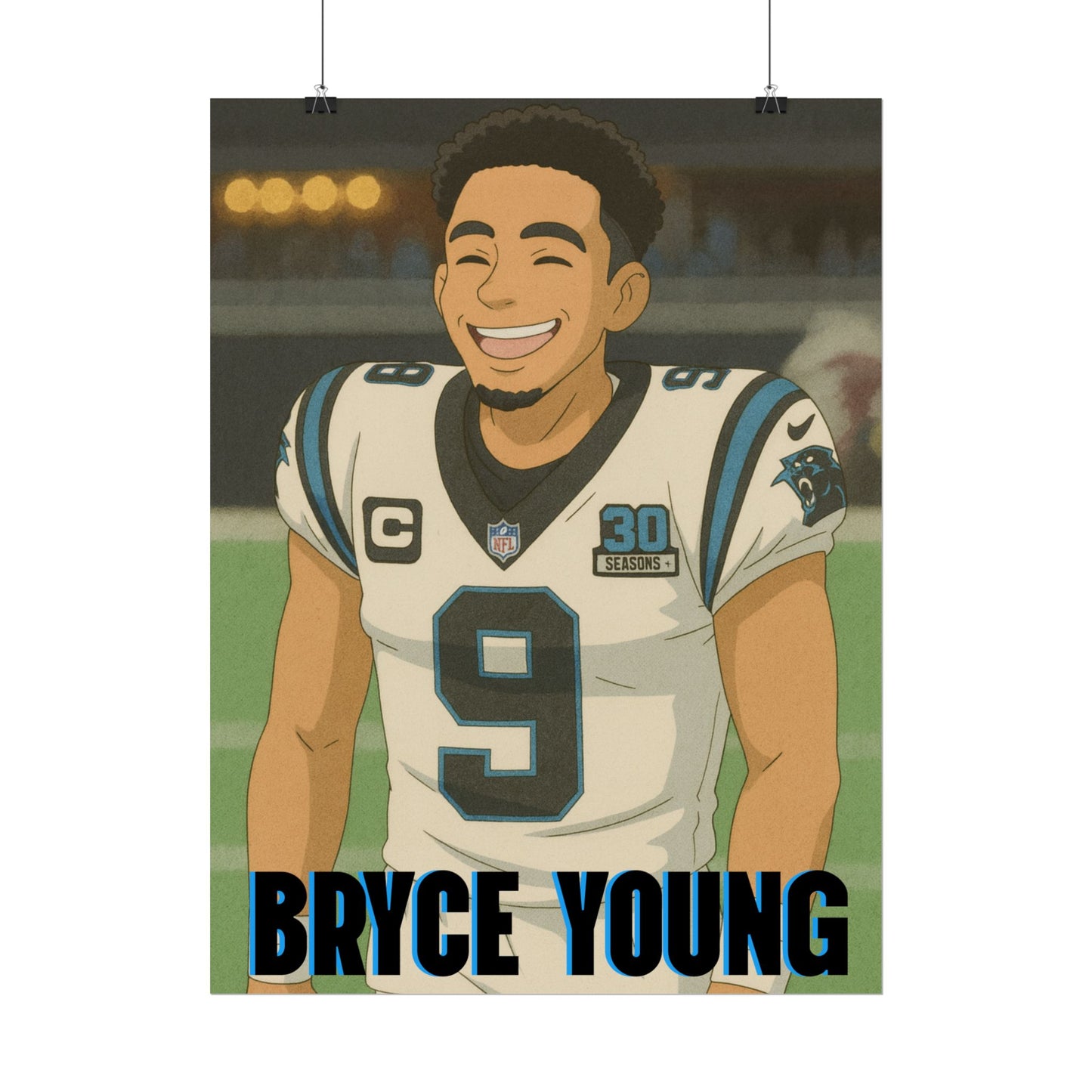 Loco Fits Anime Football 'Bryce Young' Poster
