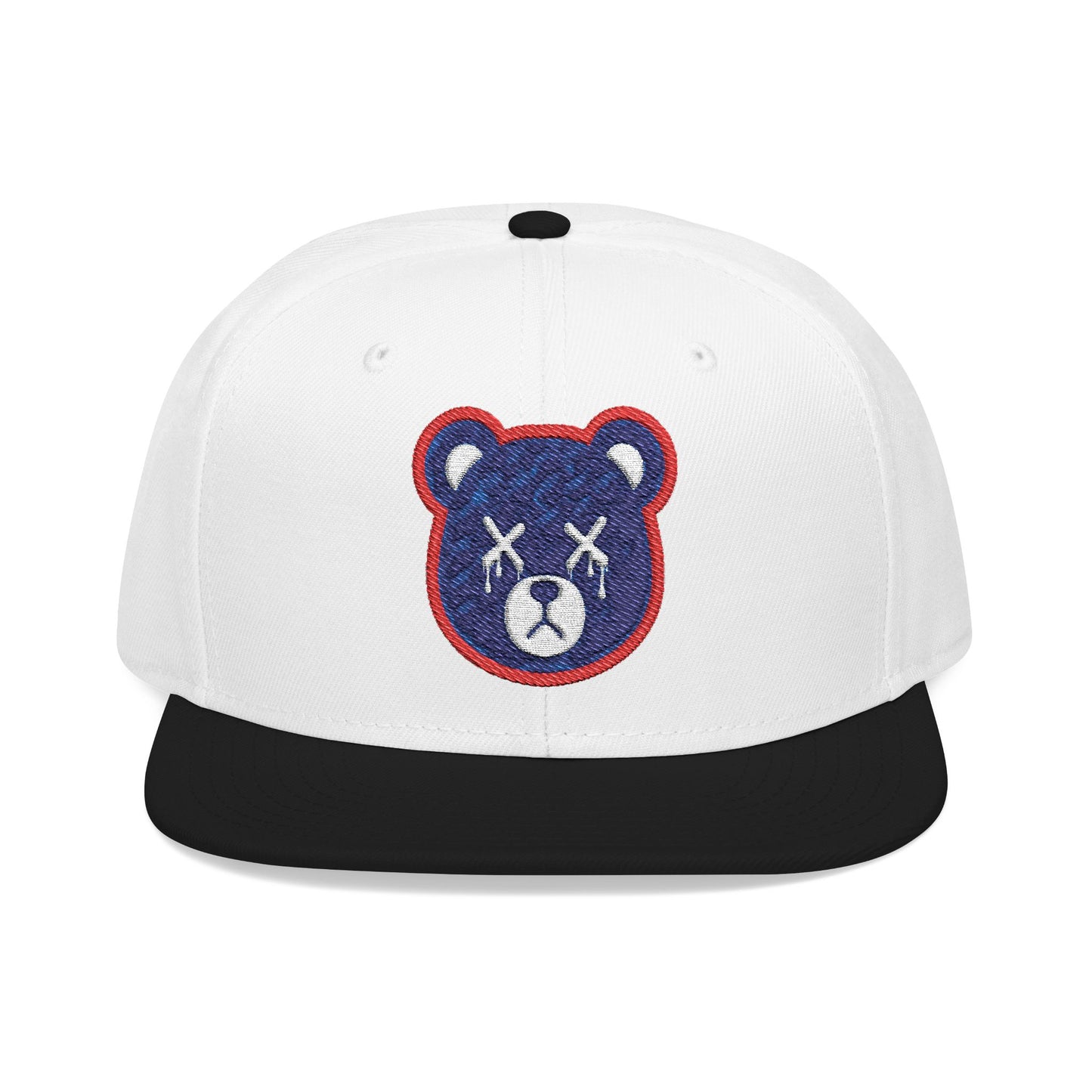 "Wicked Way" Deady Bear Head Red, White, & Blue Snapback