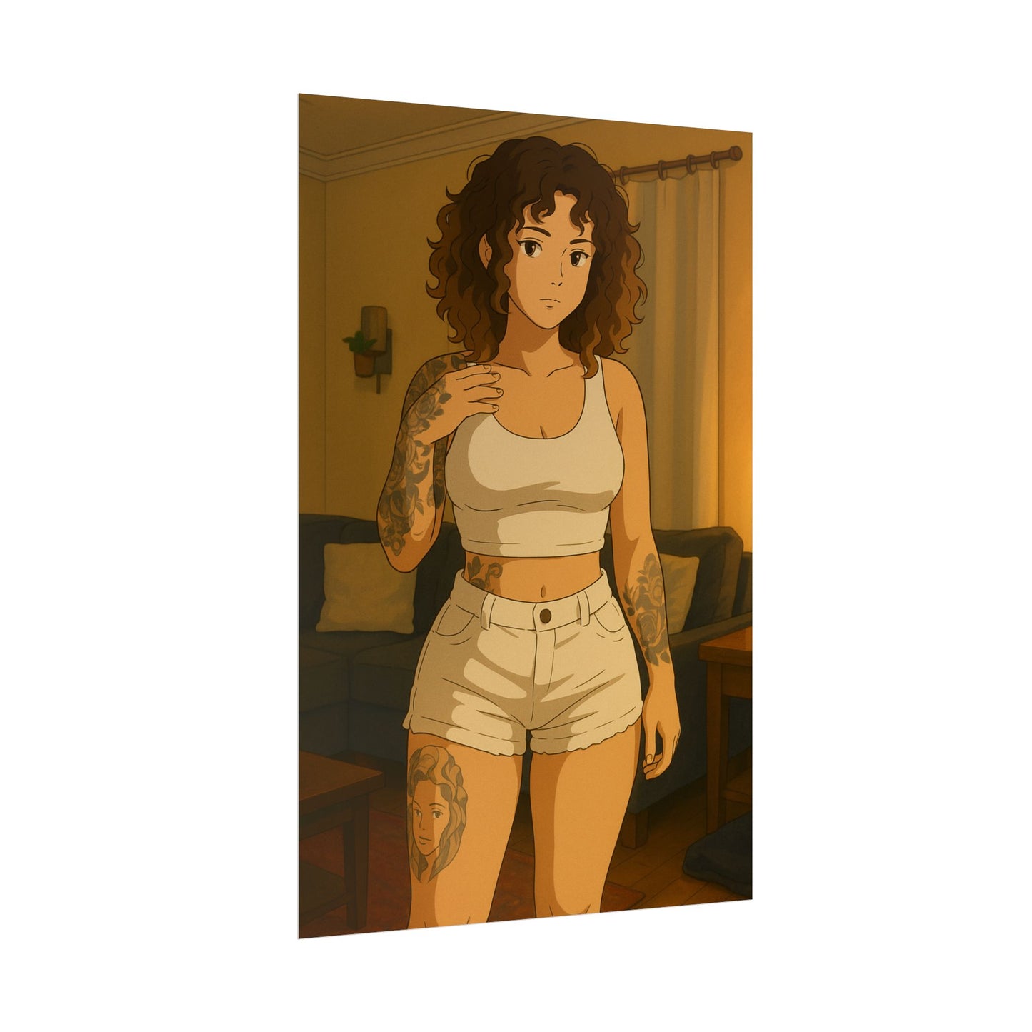 Loco Fits Anime Girls 'Simple Laidback Saturday' Poster