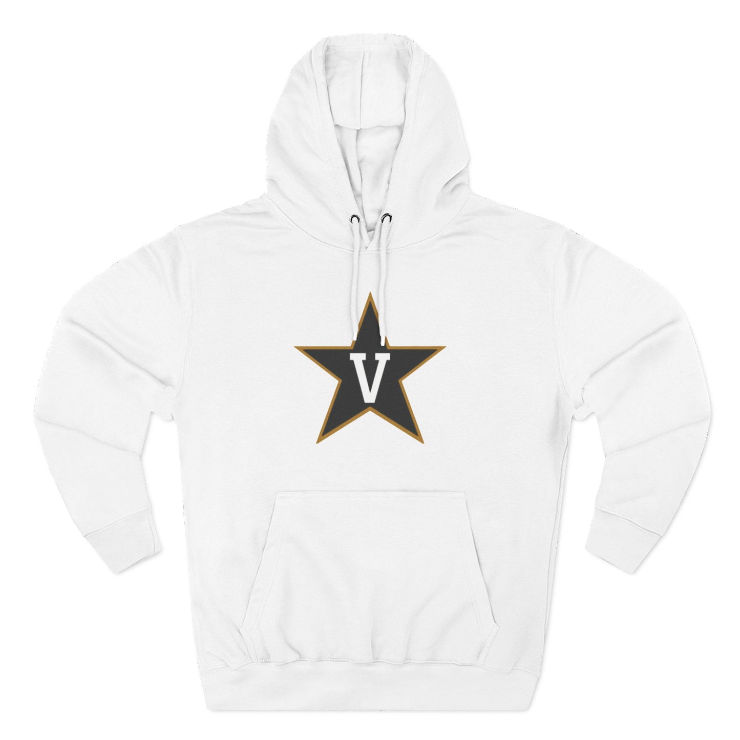 'Vanderbilt V Star' Three-Panel Fleece Hoodie
