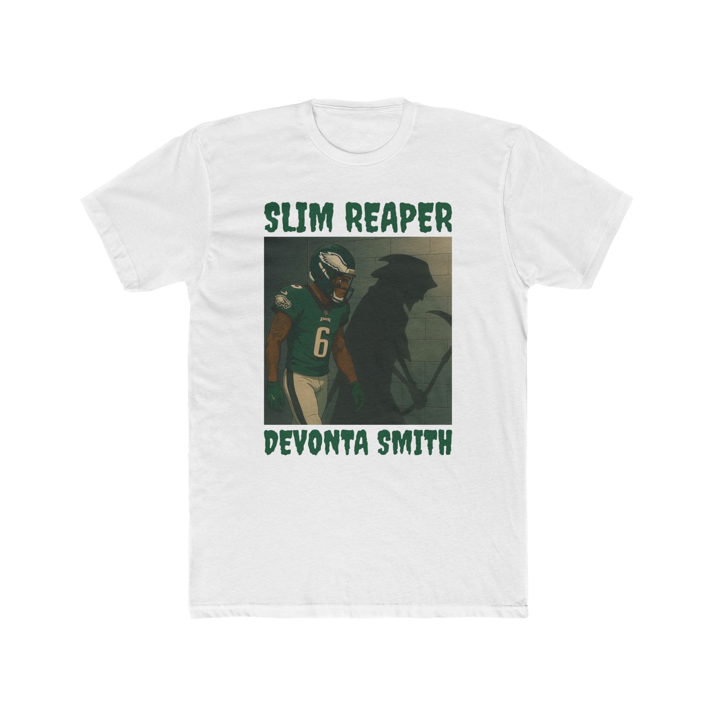 Anime Football 'Slim Reaper DeVonta Smith' Cotton Crew Tee