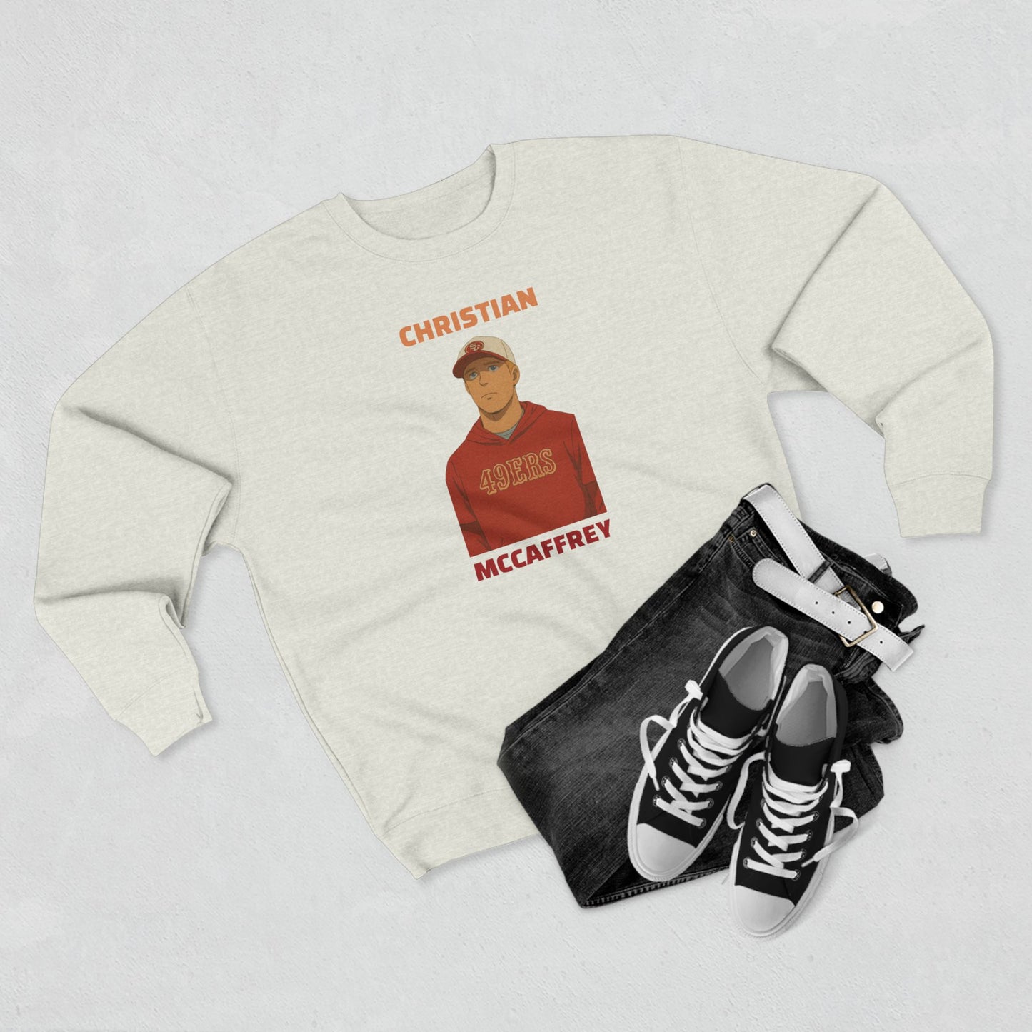 Anime Football 'Christian McCaffrey' Crewneck Sweatshirt