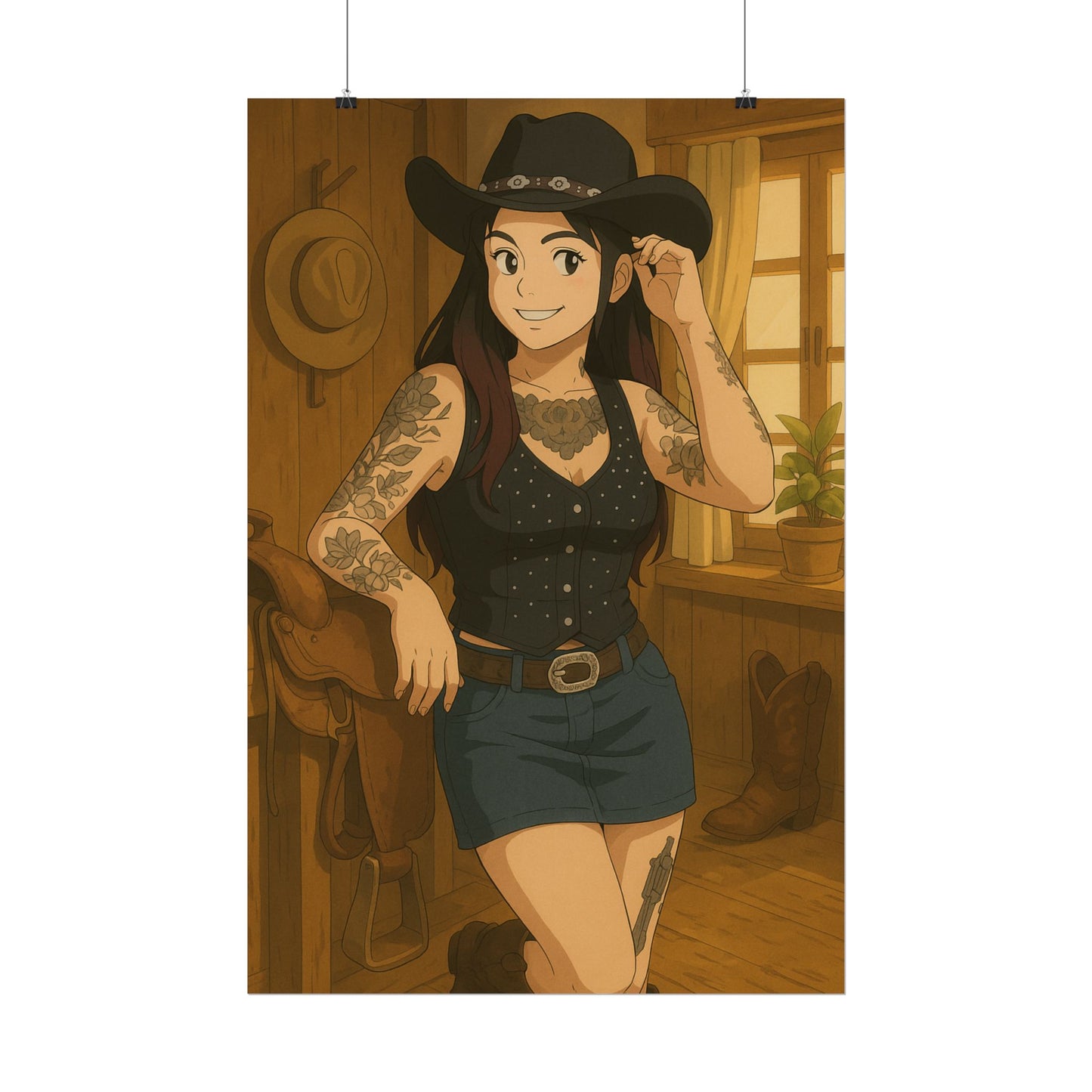 Loco Fits Anime Girls 'Not a City Girl' Poster