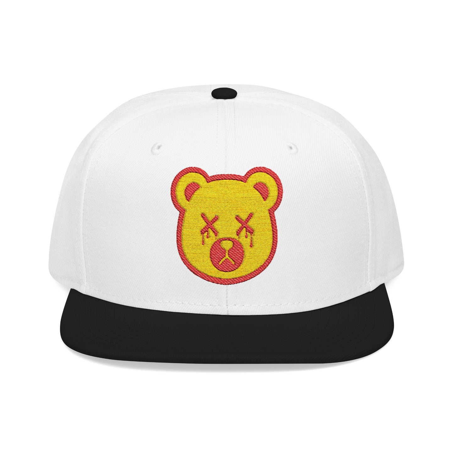 "Wicked Way" Deady Bear Head Red & Yellow Snapback
