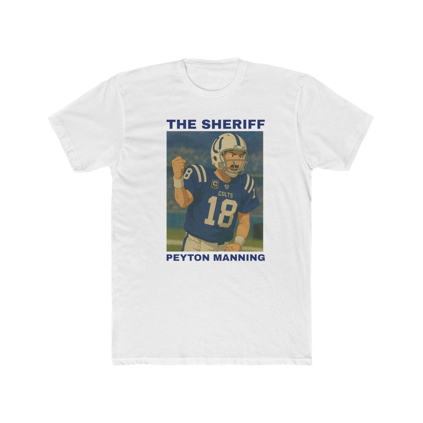 Anime Football 'The Sheriff Peyton Manning' Cotton Crew Tee