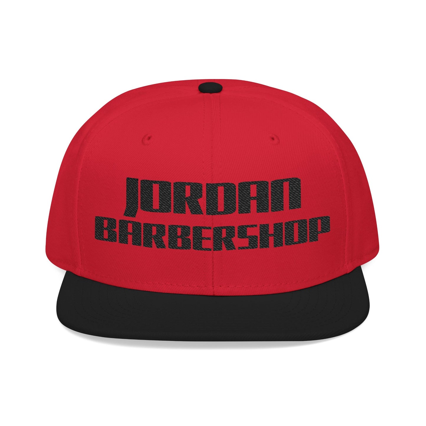 Jordan Barbershop Black Text Snapback
