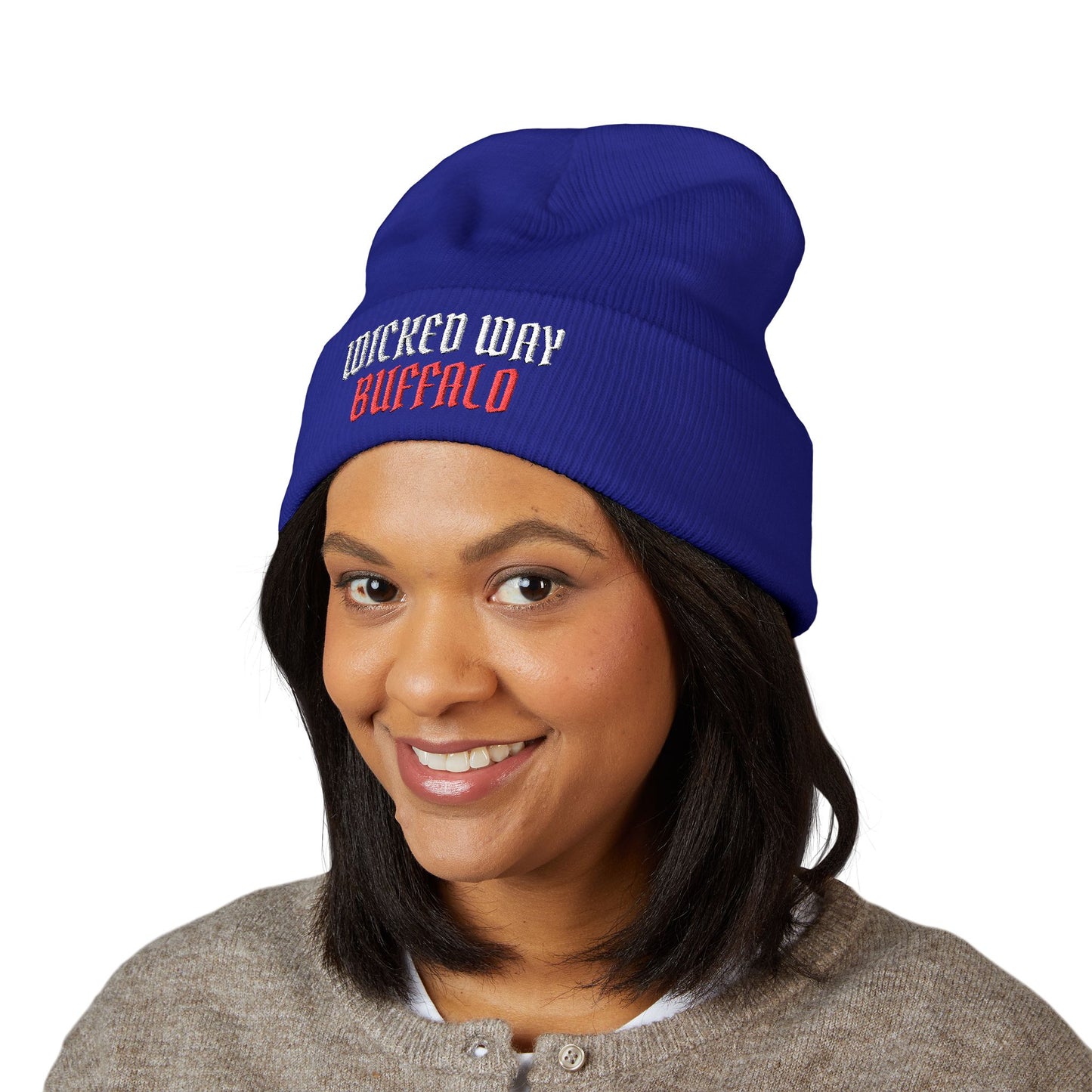"Wicked Way" Buffalo Cuffed Beanie