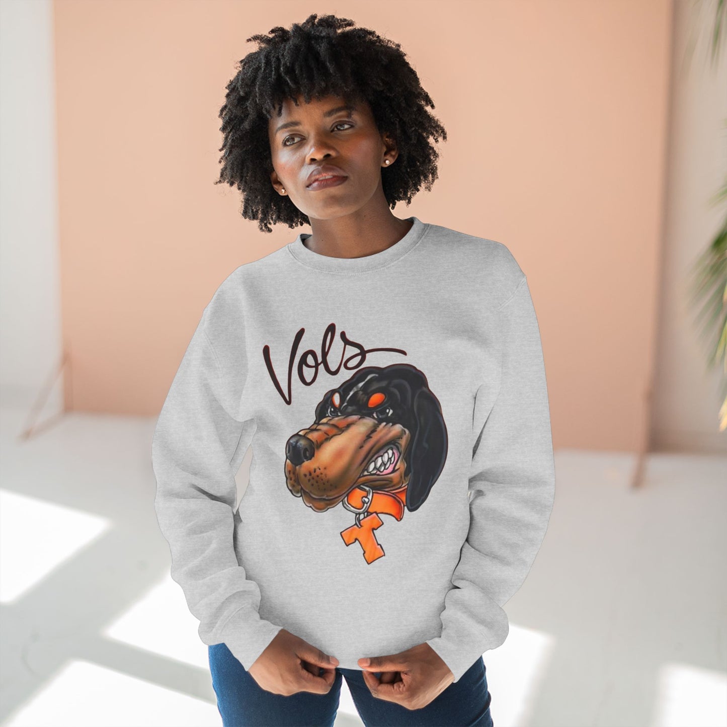 'Vols Hound' Cotton Crewneck Sweatshirt