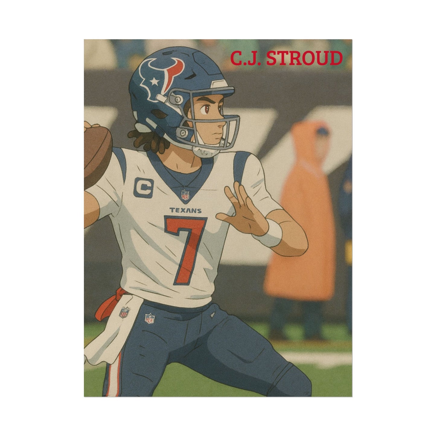 Loco Fits Anime Football 'CJ Stroud' Poster