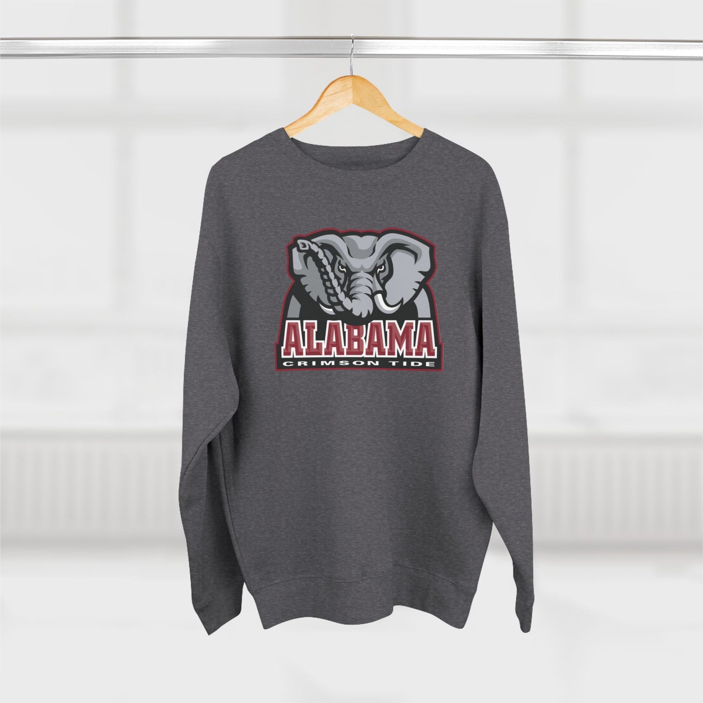 'Alabama Crimson Tide Big Al' Cotton Crewneck Sweatshirt