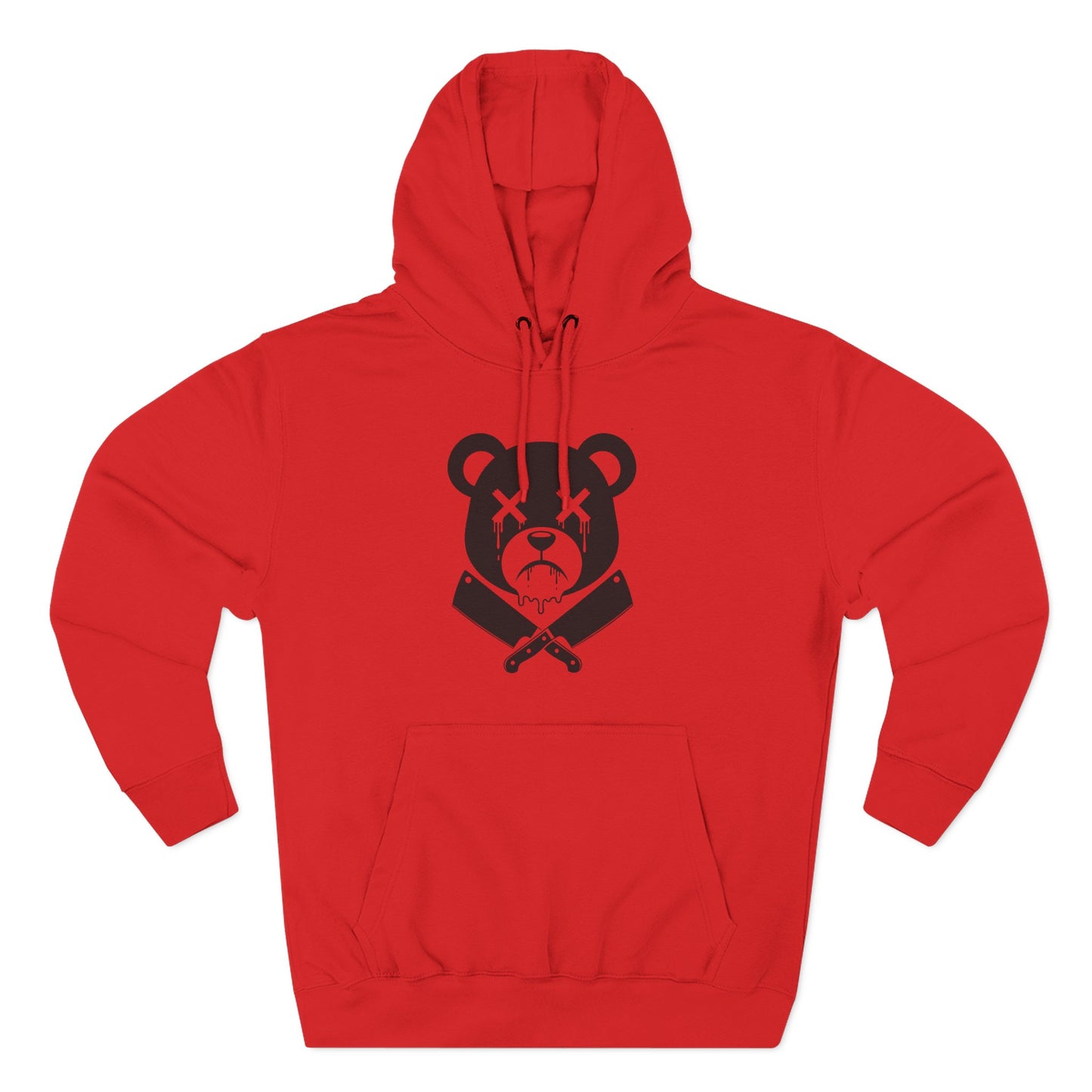 Limited Edition "Wicked Way" Drippy Bear Head Double Butcher Knife Graphic Hoodie