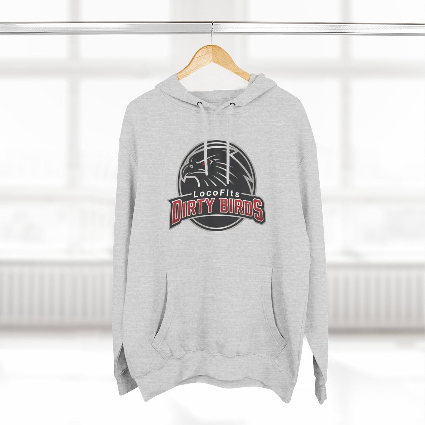 Loco Fits Dirty Birds Three-Panel Fleece Hoodie