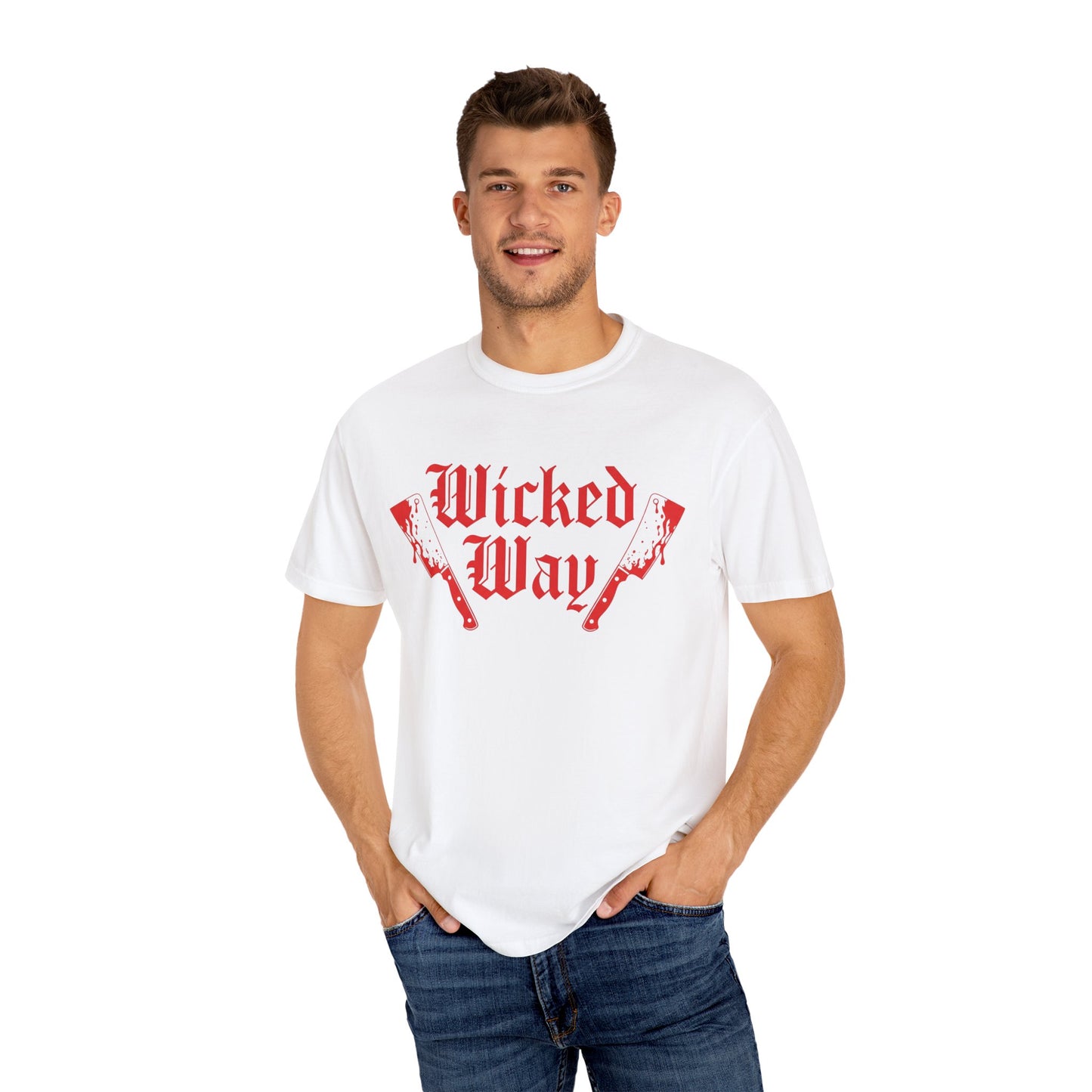 "Wicked Way" Double Butcher Knives Graphic T-Shirt