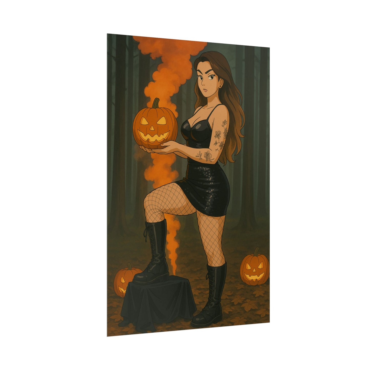 Loco Fits Anime Girls 'Spooky Season' Poster