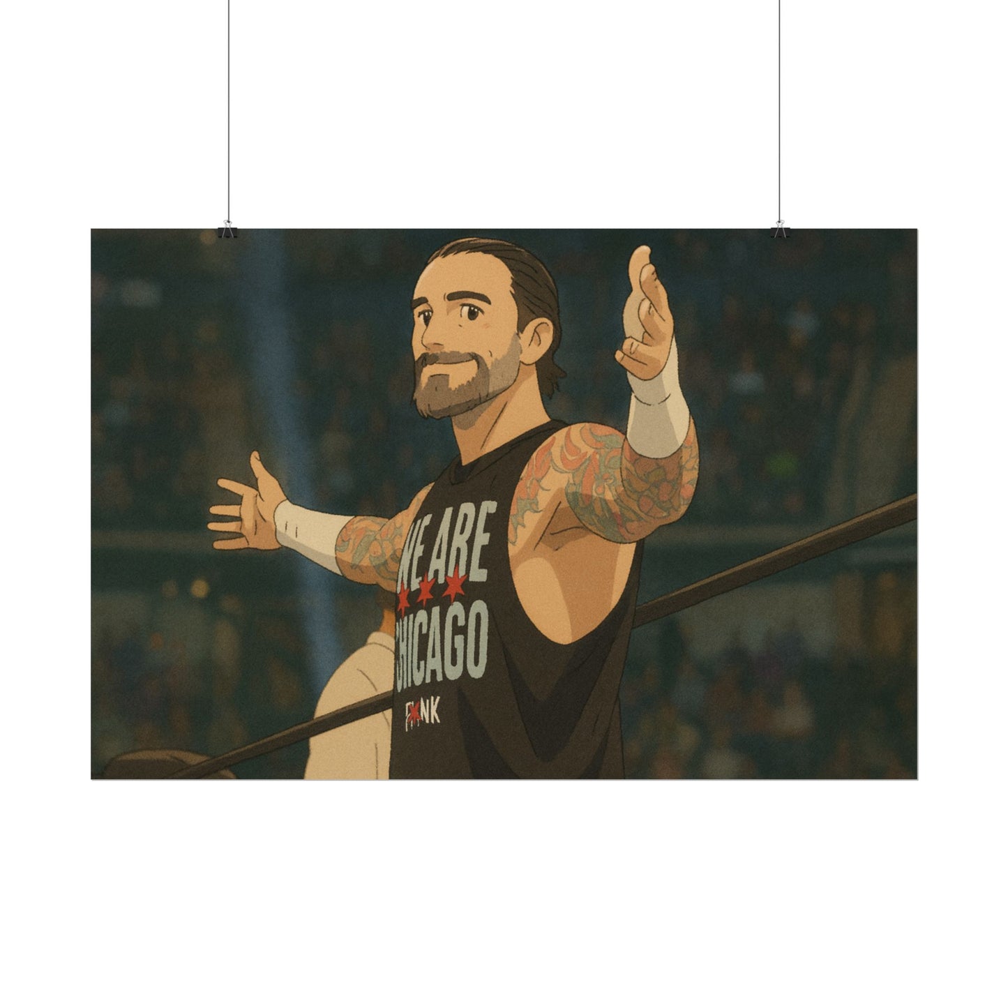 Loco Fits Anime Wrestling 'Chicago is Punk' Poster