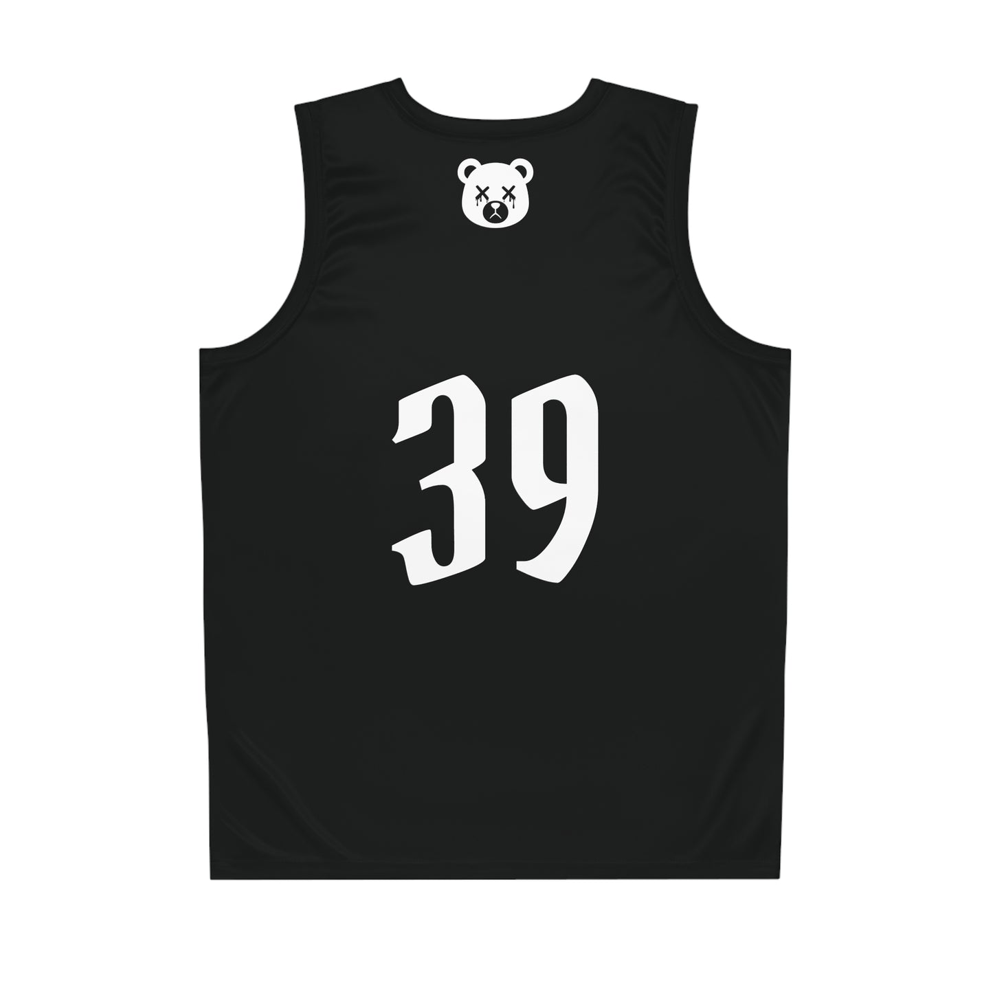 Black "Wicked Way" #39 Dead Bear Head Alt. Basketball Jersey
