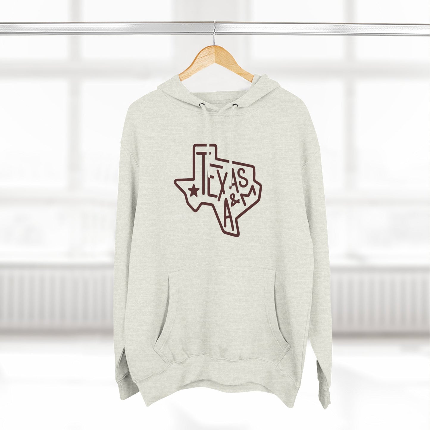 'Texas A&M State of Texas' Three-Panel Fleece Hoodie