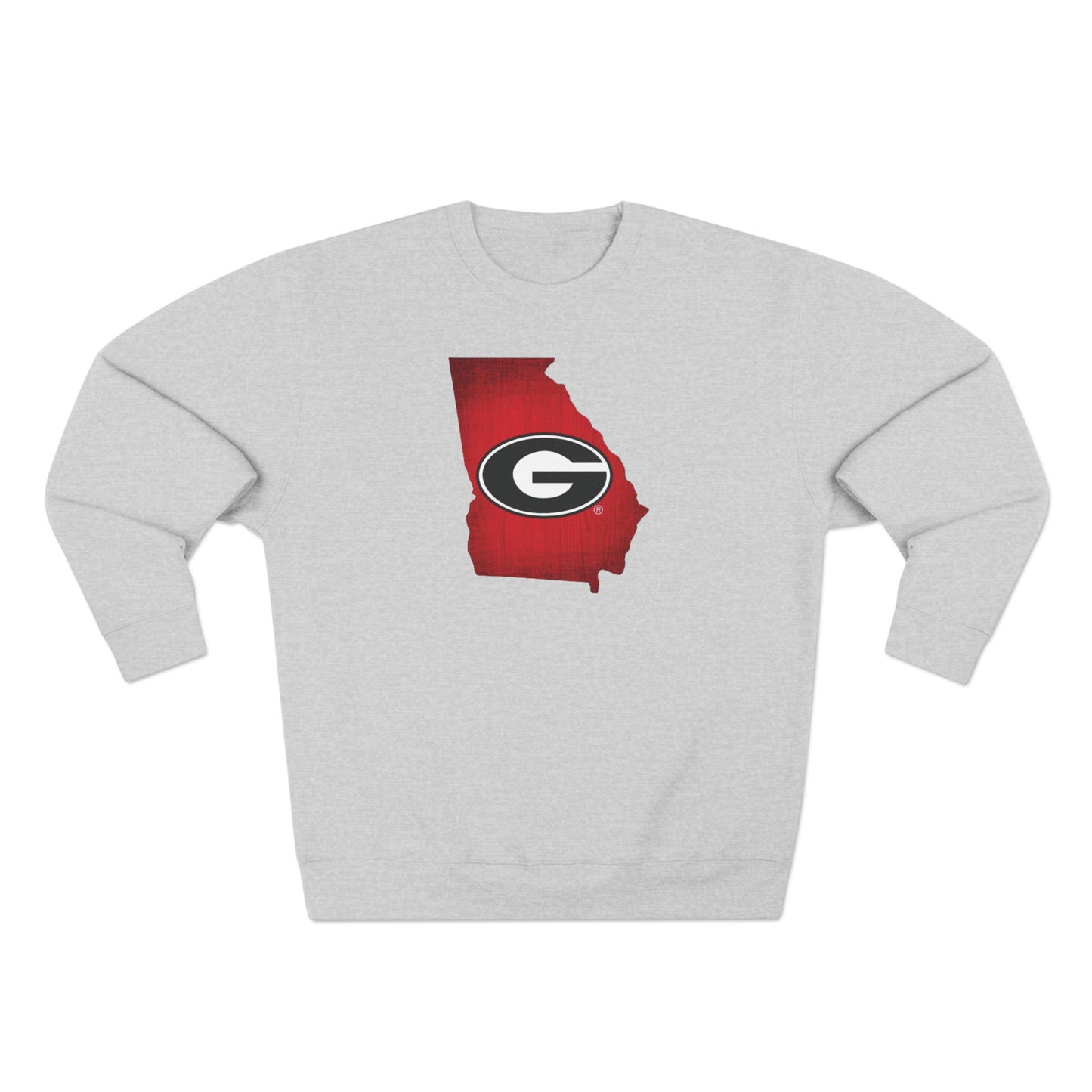 'Georgia Bulldogs State of Georgia' Cotton Crewneck Sweatshirt