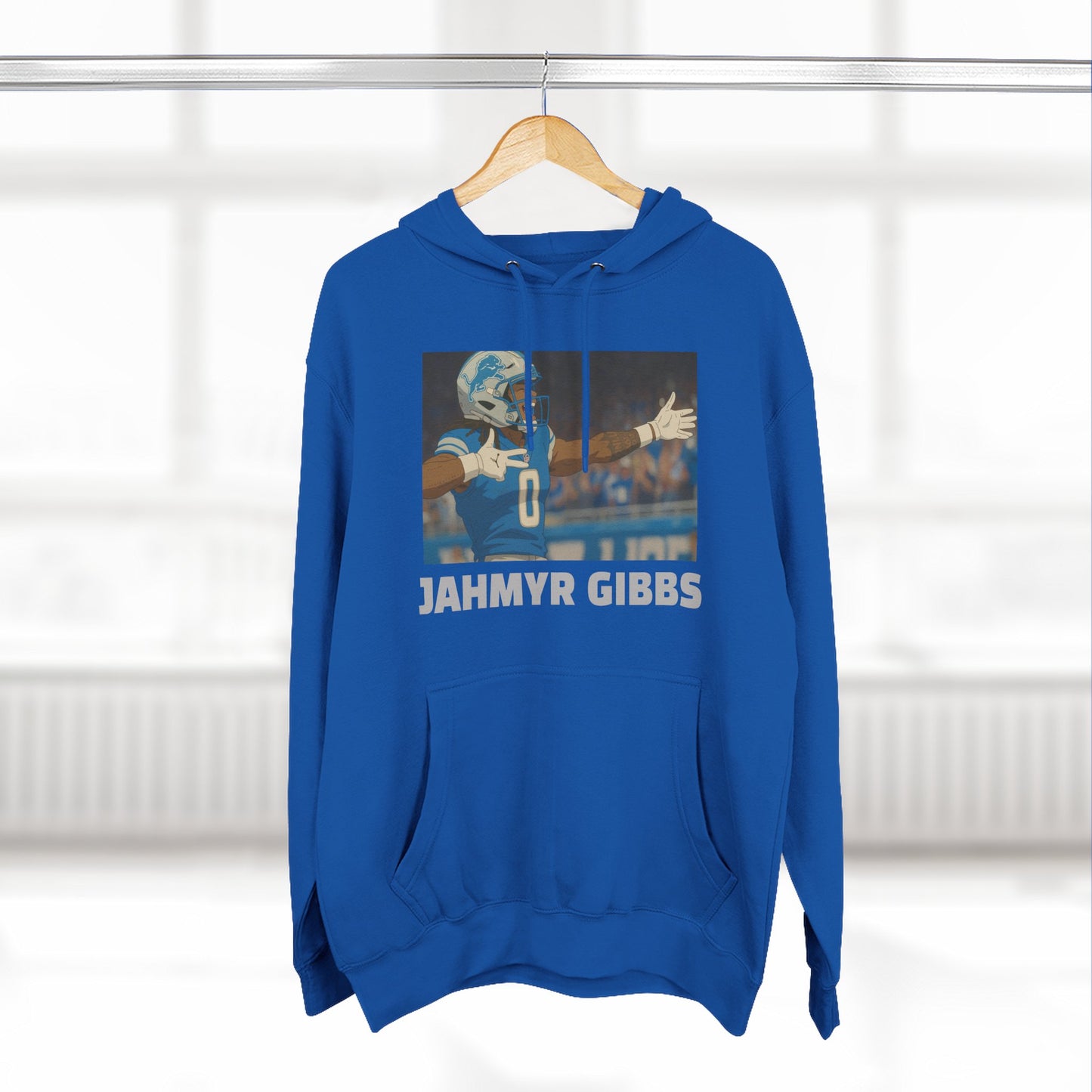 Anime Football 'Jahmyr Gibbs' Three-Panel Fleece Hoodie
