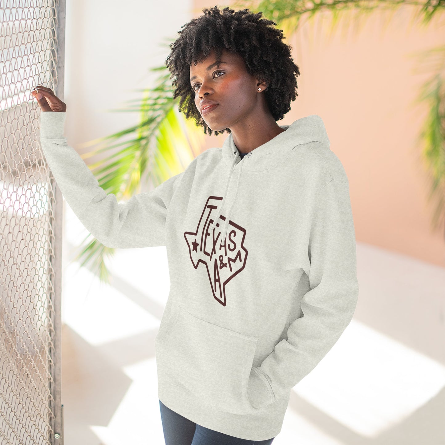 'Texas A&M State of Texas' Three-Panel Fleece Hoodie