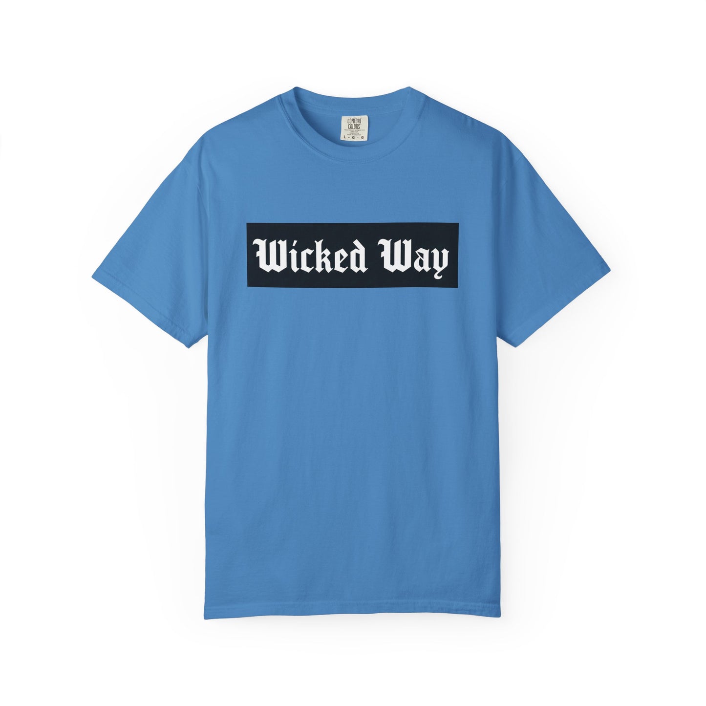 "Wicked Way" Block Gothic Lettering T-shirt