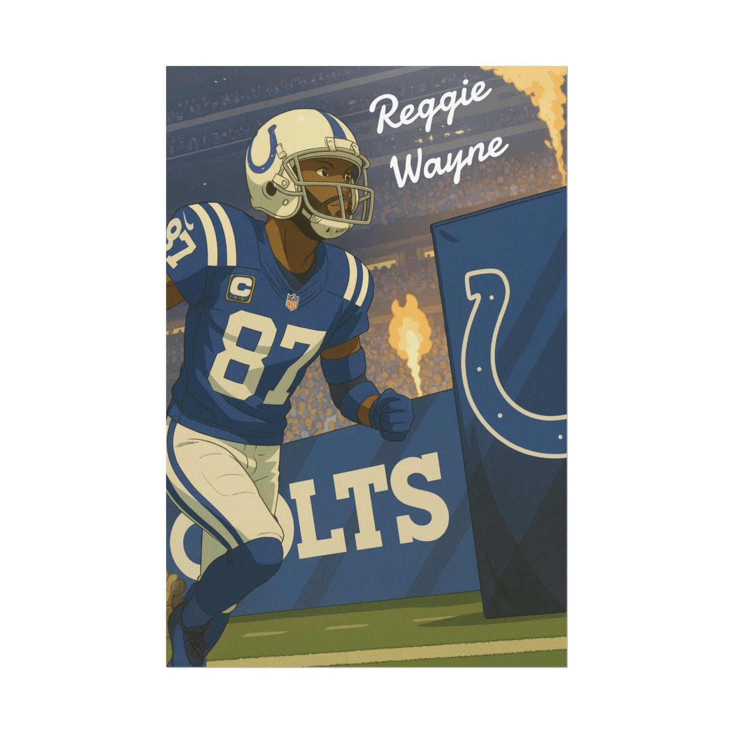 Loco Fits Anime Football 'Reggie Wayne' Poster