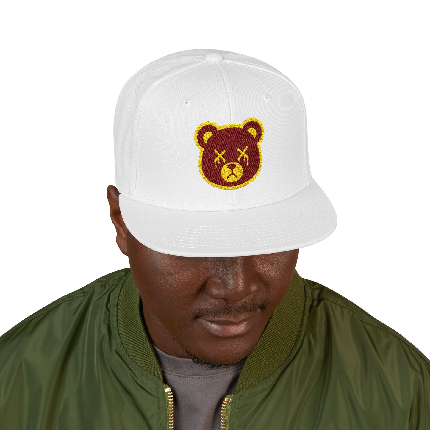 "Wicked Way" Deady Bears Gold & Burgandy Logo Snapback