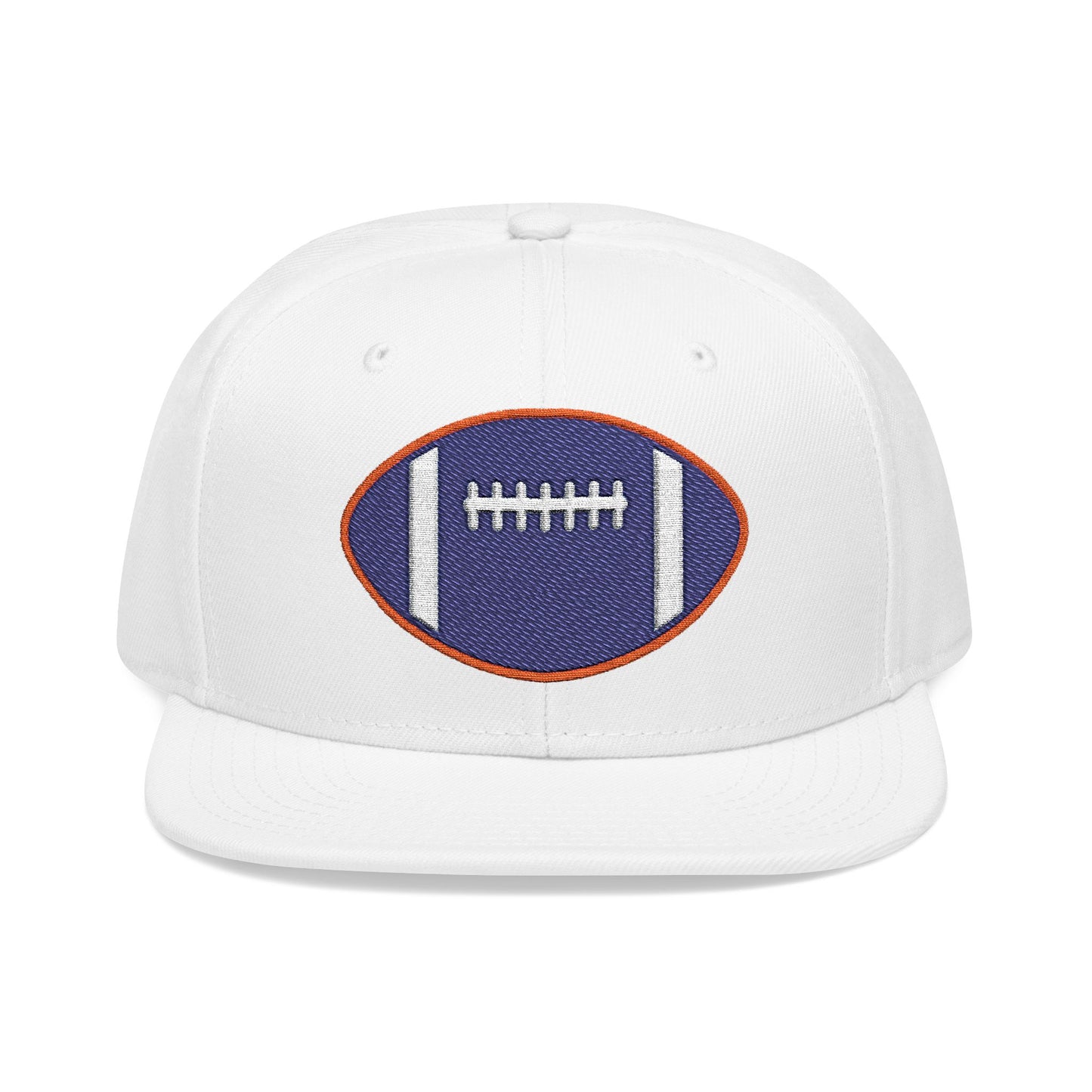 Legends "Wicked Way" Football White, Blue, & Orange Logo Snapback