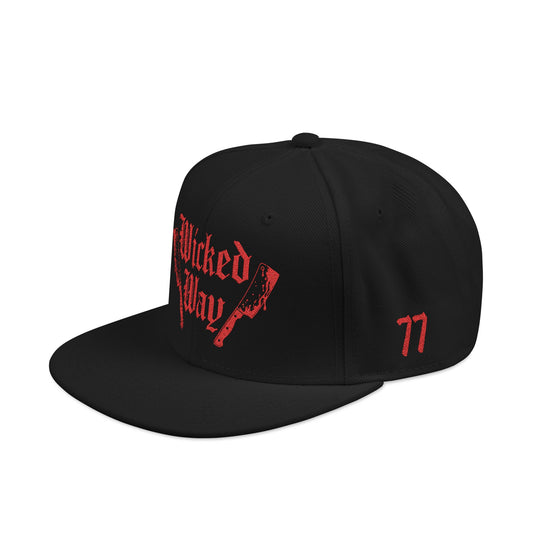 Black "Wicked Way" #77 Double Butcher Knives Snapback