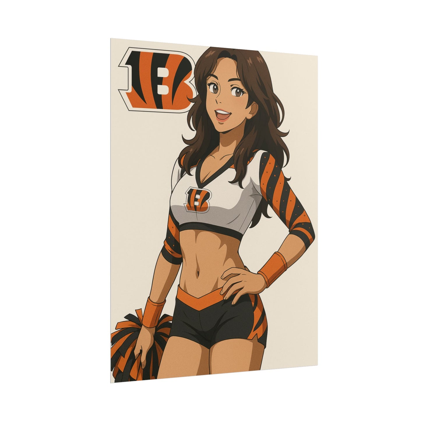 Loco Fits Anime Girls 'Bengals Cheerleader 1' Poster