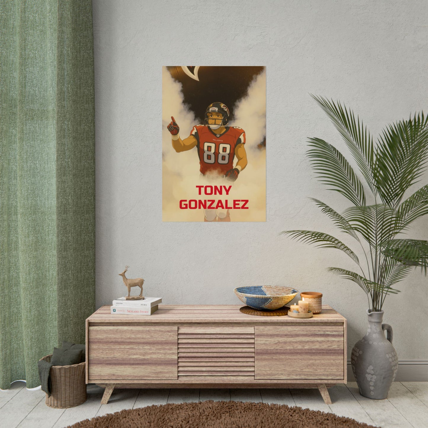 Loco Fits Anime Football 'Tony Gonzalez' Poster