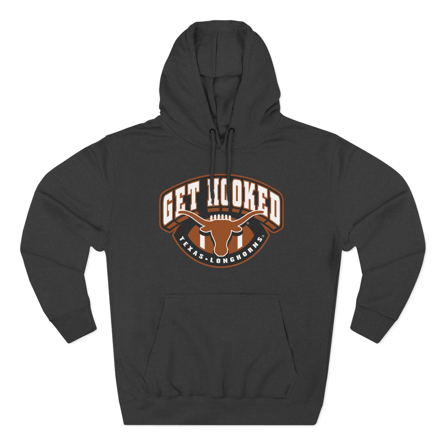 'Texas Longhorn Football, Get Hooked' Three-Panel Fleece Hoodie