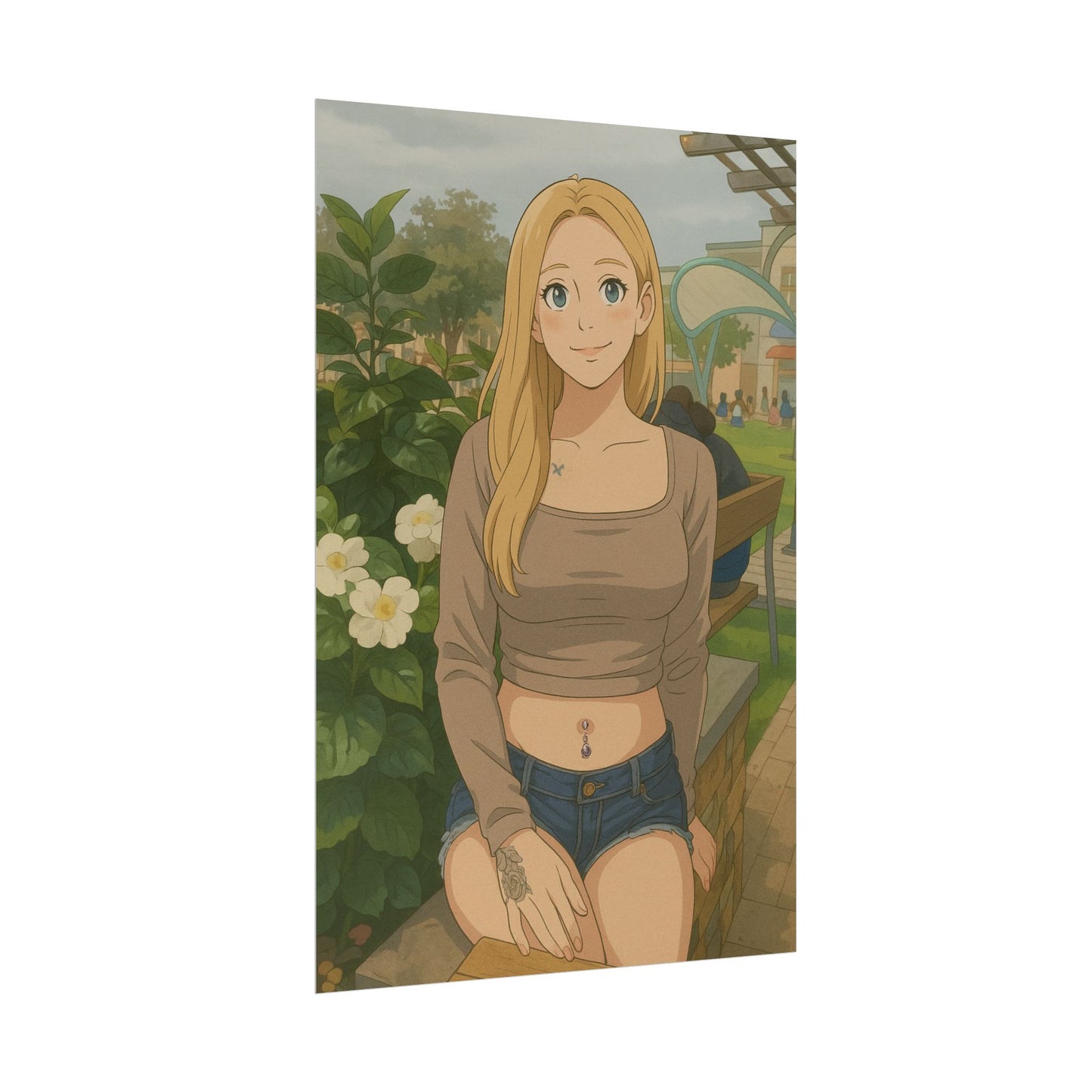 Loco Fits Anime Girls 'Day in the Park' Poster