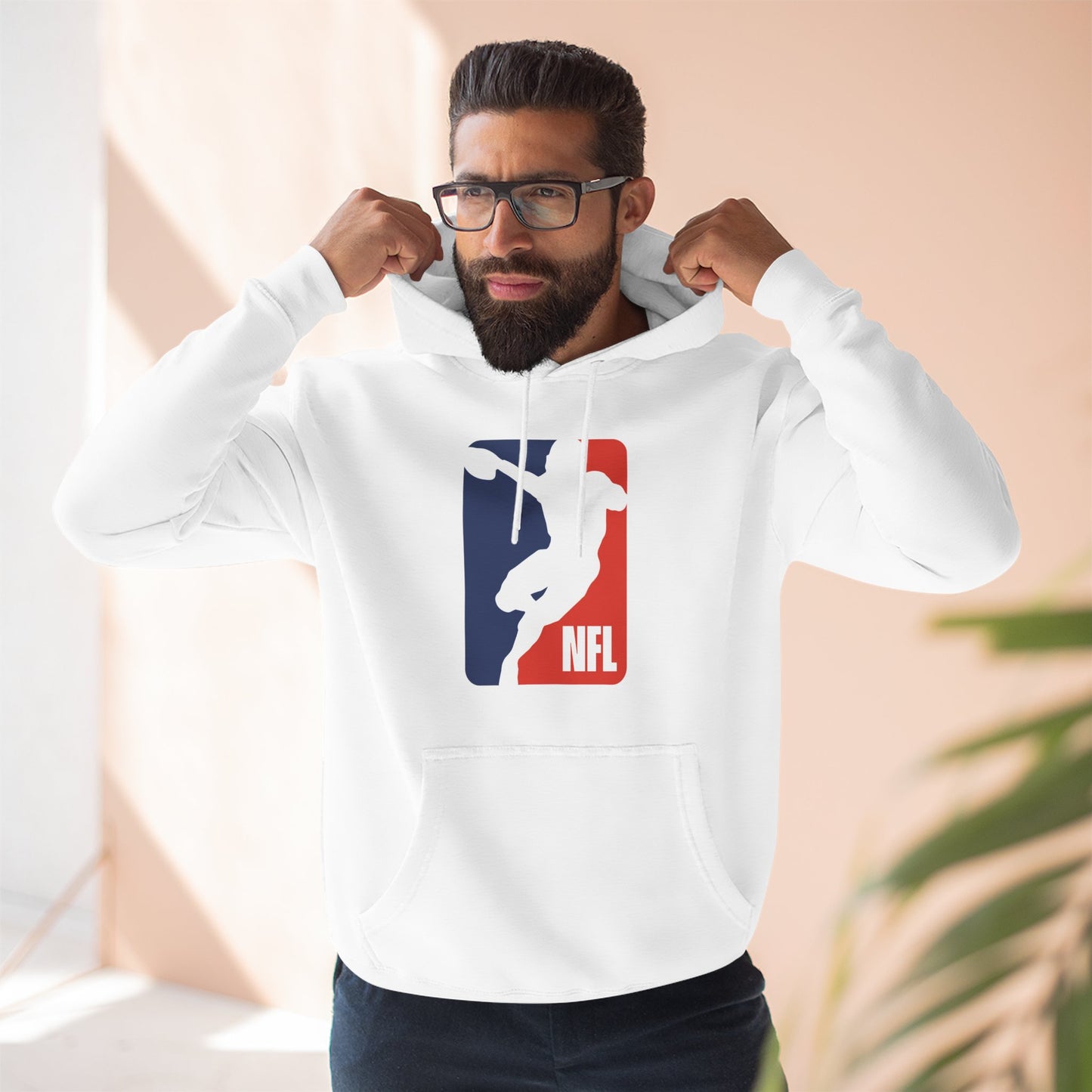 Loco Fits 'NFL Concept Logo' Three-Panel Fleece Hoodie