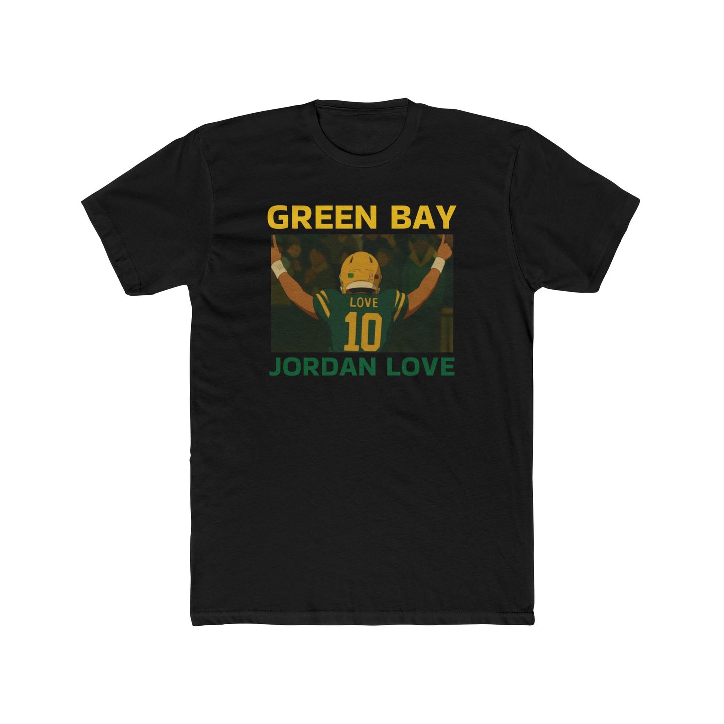 Anime Football 'Green Bay Jordan Love' Cotton Crew Tee