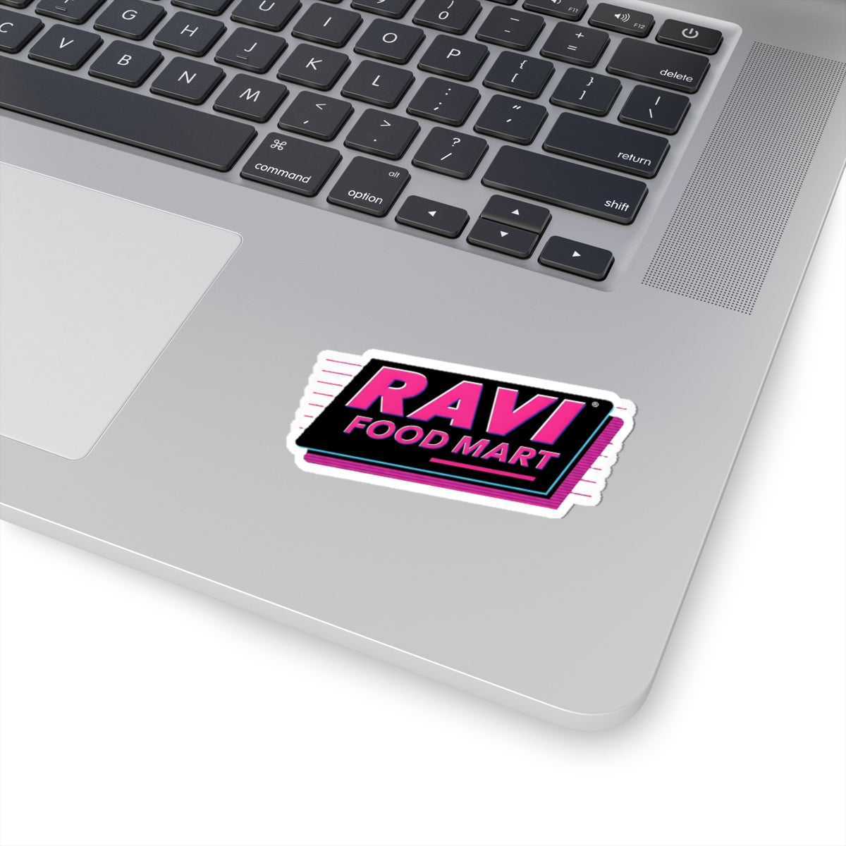 Retro Ravi Food Mart Kiss-Cut Stickers - Trendy Vinyl Decals for Customizing Laptops, Water Bottles & More