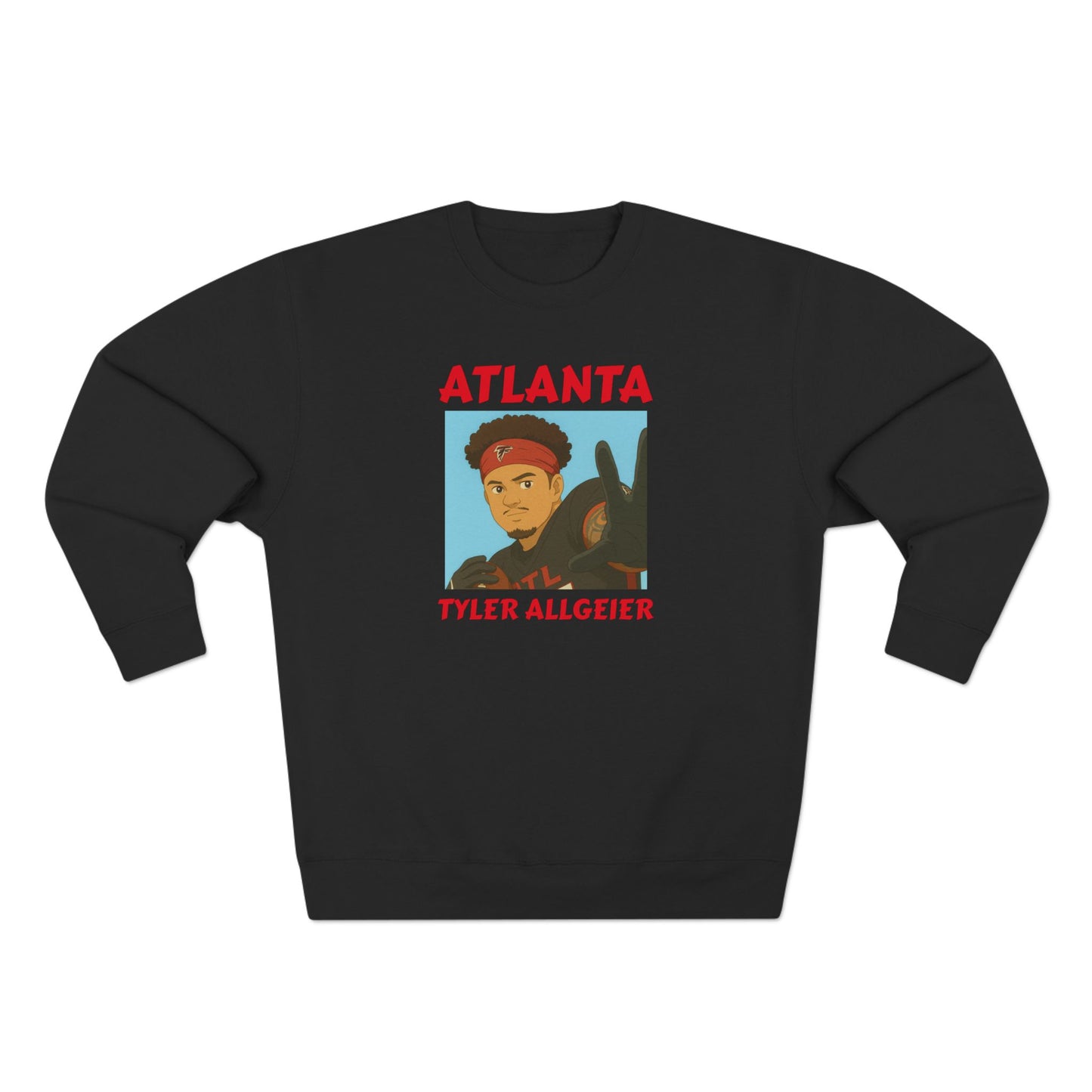 Anime Football 'Atlanta Tyler Allgeier' Crewneck Sweatshirt