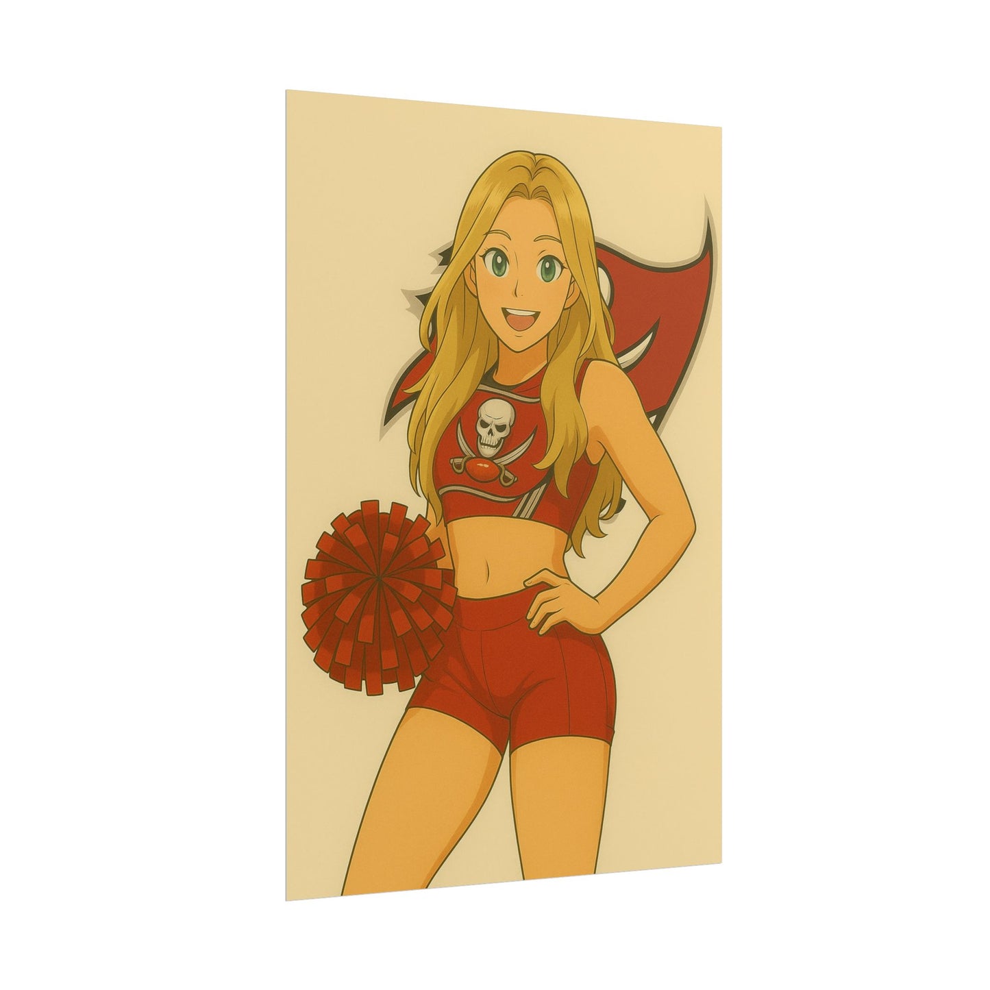 Loco Fits Anime Girls 'Buccaneers Cheerleader 1' Poster