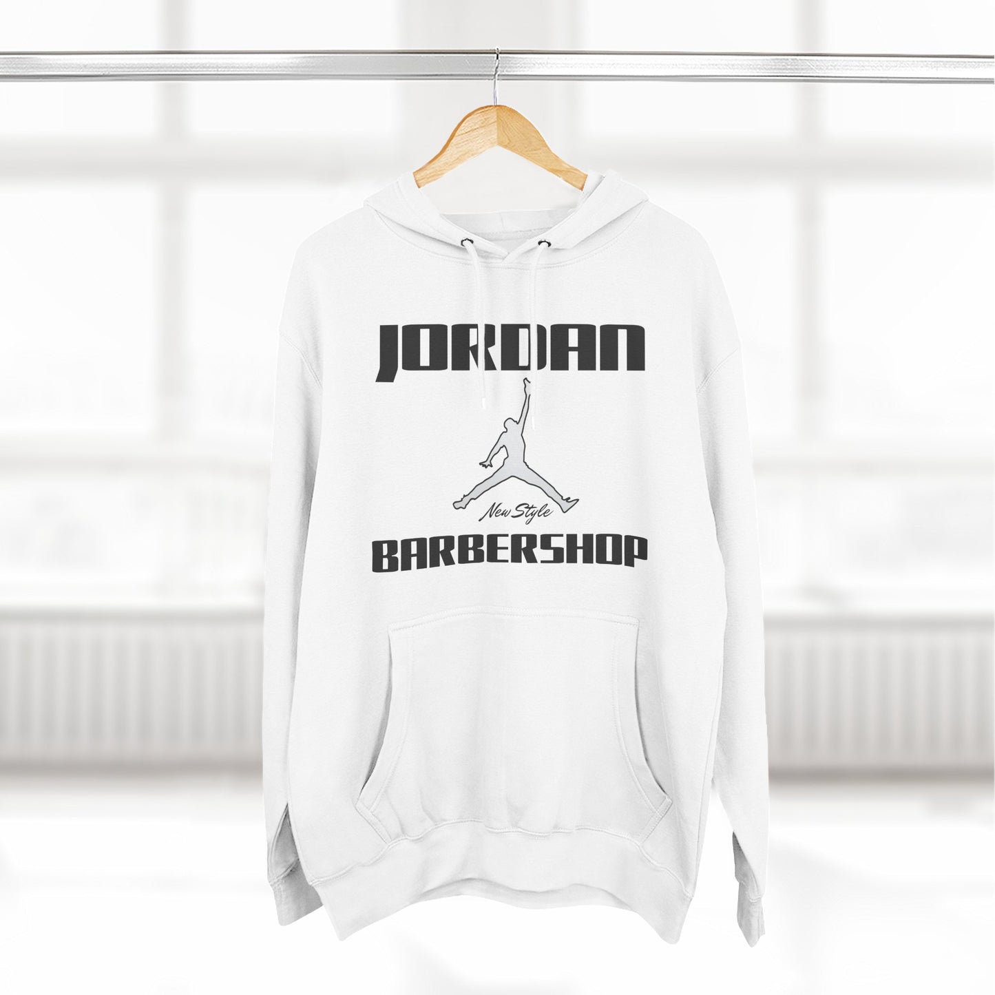 Jordan New Style Barbershop Fleece Hoodie (New Black Font)