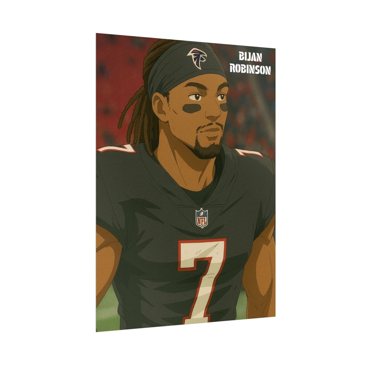 Loco Fits Anime Football 'Bijan Robinson' Poster V2